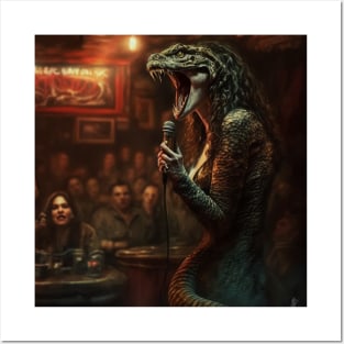 Choxxsa The Snake Woman, Live at The Chuckle Knuckle Posters and Art